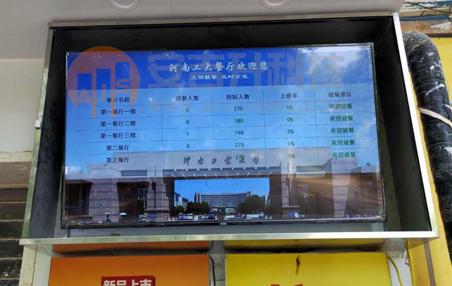 河南工業大學食堂采用我司客流統計系統(圖3)